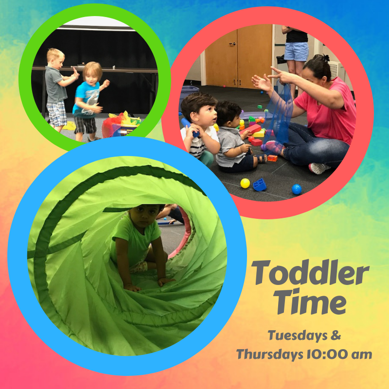Toddlers and parents playing and reading