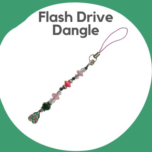 A decorative dongle to add to a flash drive
