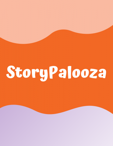 Colorful page with words StoryPalooza